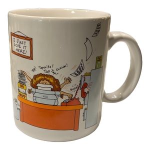 Vintage 1984 Hallmark Coffee Mug-How to Get Along at the Office, Cathy Guisewite